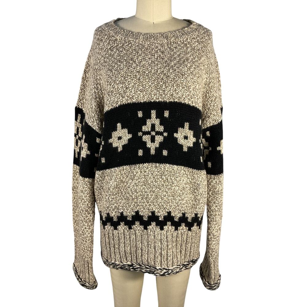 Khaite Oversized Beige Tabi Cashmere Sweater Size S - Picture 2 of 6
